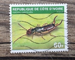 COTE D'IVOIRE Insectes, Insecte, Yvert N°551 Oblitéré, Used, - Otros & Sin Clasificación