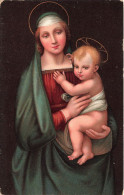 RELIGION - La Sainte Vierge - Raphael - Florence - Carte Postale Ancienne - Virgen Maria Y Las Madonnas