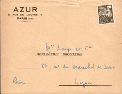 PREO COQ SUR LETTRE A EN TETE - 1953-1960