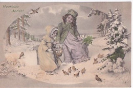 SCHUBERT             ENFANT ET LES OISEAUX DANS LA NEIGE     MM VIENNE  477 - Schubert