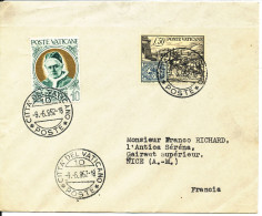 Vatican Cover Sent To France 9-6-1952 - Storia Postale