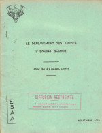 Fascicule De Cours ESAA Nimes 1958 - Le Déploiement Des Unités D'engins Sol-air - Cours Pratique De Tir Anti-aérien - Otros & Sin Clasificación