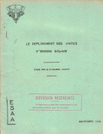 Fascicule De Cours ESAA Nimes 1958 - Le Déploiement Des Unités D'engins Sol-air - Cours Pratique De Tir Anti-aérien - Other & Unclassified