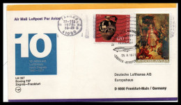 FFC Lufthansa  ZagrebFrankfurt  22/11/1978 - Airmail