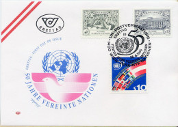 UN - VEREINTE NATIONEN - FDC - 50 JAHRE - FDC