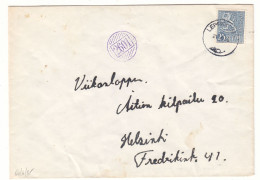 Finlande - Lettre De 1955 - Oblit Leppa.....-  Cachet Rural 2601 - - Briefe U. Dokumente