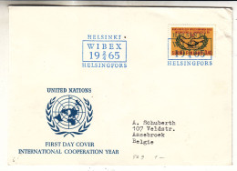 Finlande - Lettre De 1965 - Oblit Helsinki - Wibex 65 - - Covers & Documents