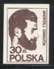 POLAND SOLIDARNOSC SOLIDARITY (GDANSK) 1983 ANDRZEJ GWIAZDA BROWN THIN MATT PAPER (SOLID0127(2)A2/0619(2)1B) - Solidarnosc Labels
