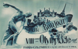 JO Jeux Olympiques Olympic Games * Carte Photo * 8ème Olympiade Paris 1924 * Colombes Stade Stadium Estadio Sport Sports - Olympic Games