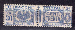 Z6096 - ITALIA REGNO PACCHI SASSONE N°27 ** - Pacchi Postali