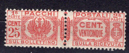 Z6095 - ITALIA REGNO PACCHI SASSONE N°26 ** - Pacchi Postali