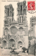 FRANCE - Laon - Façade De La Cathédrale - Carte Postale Ancienne - Laon