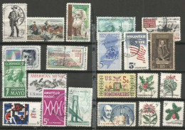USA Top Quality Commemoratives Complete Yearset 1964 In 21 VFU Pcs (circular PMK) - Collections