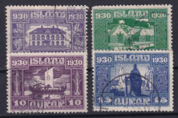 ICELAND 1930 - Canceled - Sc# 152, 154, 155, 156 - Gebraucht