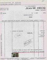 LOBBES – Ets  JEAN – W. HECQ – Facture (1964) - 1950 - ...