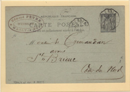 Convoyeur Marly Le Roi  A Paris - 1897 - Bahnpost