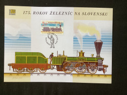 2023 Pofis Grande Carte Maximum  798 Train 175 Ans Du Transport Ferroviaire En SK Chemin De Fer - Autres & Non Classés