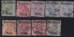 Deutsches Reich  -     Michel   -  Dienst 57/64  Mit  60 X/y  (2 Scans)    -   O       -    Gestempelt - Oficial