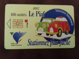 Carte De Stationnement  PIAF VALENCIENNES DU 06/1993 - Scontrini Di Parcheggio