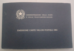 LIBRETTO EMISSIONE CARTE VALORI POSTALI 1984 COMPLETO DI FRANCOBOLLI OTTIMA CONSERVAZIONE SCS - Libretti