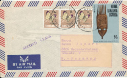 Kenya, Uganda & Tanzania Air Mail Cover Sent Second Class To Germany - Kenya, Ouganda & Tanzanie