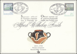 2417° CS/HK - Carte Souvenir / Herdenkingskaart - Alfred Wilhelm FINCH - Souvenir Cards - Joint Issues [HK]