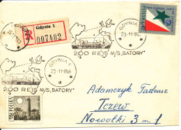 Poland Cover With Special Ship Cancel 200 Rejs M/S Batory And With ESPERANTO Stamp - Covers & Documents