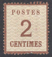 France Sc# N9 MH Perf 13½X14½ (points Down) 1870 2c Occupation-Alsace & Lorraine - Usati