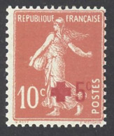 France Sc# B1 MH 1914 10c + 5c Sower - Neufs