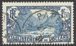 French Polynesia Sc# 52 Used 1930 1.50fr Fautaua Valley - Gebruikt