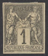 French Colonies Sc# 38 Used Type II 1878-1880 1c Peace & Commerce - Other & Unclassified