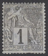 French Colonies Sc# 46 MH 1881-1886 1c Commerce - Altri & Non Classificati