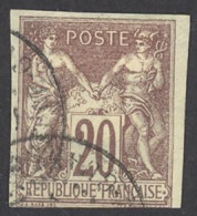 French Colonies Sc# 34 Used Type II 1877-1878 20c Peace & Commerce - Other & Unclassified