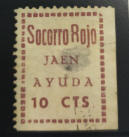 JAEN. EDIFIL 12 *.  10 CTS SOCORRO ROJO. - Republican Issues