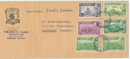 Ethiopia Cover Sent To Denmark 1947 ?? The Cover Is Folded In The Left Side - Etiopía