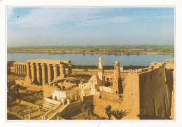 - ÄGYPTEN -EGYPT- DYNASTIE- ÄGYPTOLOGIE -TEMPEL OF KARNAK - LUXORPOST CARD - GEBRAUCHT - Sphynx