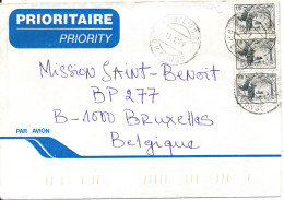 Congo Brazzewille Cover Sent To Belgium 18-1-1999 Topic Stamps Overprinted LEGAL - Used