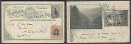 COSTA RICA. 1902 (6 Dic). San Jose - Uk. Early Litho Postcard UPU Print 3cts Rate. - Costa Rica