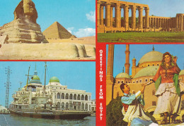 - ÄGYPTEN - EGYPT - DYNASTIE- ÄGYPTOLOGIE - ANSICHTSKARTEN - POST CARD - GEBRAUCHT - Sphinx