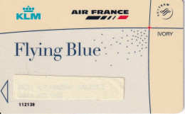 TARJETA DE LA COMPAÑIA AEREA AIR FRANCE Y KLM  (IVORY) - Aerei