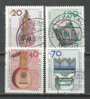 1277G-ALEMANIA BERLIN SERIE COMPLETA 1973 Nº 423/426 MÚSICA INSTRUMENTOS - Used Stamps