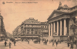 BELGIQUE - Bruxelles - Place De La Bourse Et Boulevard Anspach - Carte Postale Ancienne - Monumenten, Gebouwen