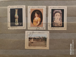 1966  Cuba	Paintings (F42) - Used Stamps