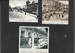 ETHIOPIA. 1936. Italiian Inversion + British India Troops Withrawal 3 Photos Monted In Album Page. Interesting Historica - Etiopía