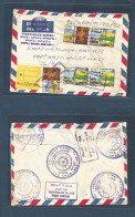 ETHIOPIA. 1973. Kefitegna 20 Sub Local Mail. Registered Insured Local Airmail Multifkd Envelope. Most Unusual Item. - Etiopía