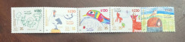 P) 2022 ARGENTINA, CHILDREN'S ART, ANNIVERSARY GARRAHAN PEDIATRIC HOSPITAL, COMPLETE STRIP, MNH - Otros & Sin Clasificación