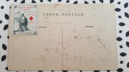 3 Carte Postales , Avec Au Dos Vignettes Croix Rouge - Rode Kruis