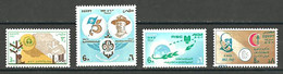 Egypt - 1982 - ( UN - United Nations Day - Scouting Year ) - Set Of 4 - MNH (**) - Neufs
