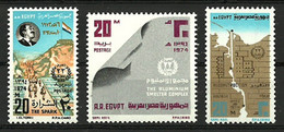 Egypt - 1974 - ( 22nd Anniv. Of The Revolution Establishing The Republic - Pres. Sadat - Map Of Suez Canal ) - MNH** - Neufs