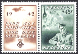 Timbre - Belgique - COB 602**MNH - Diptyque - 1942 - Cote 18 - Unused Stamps